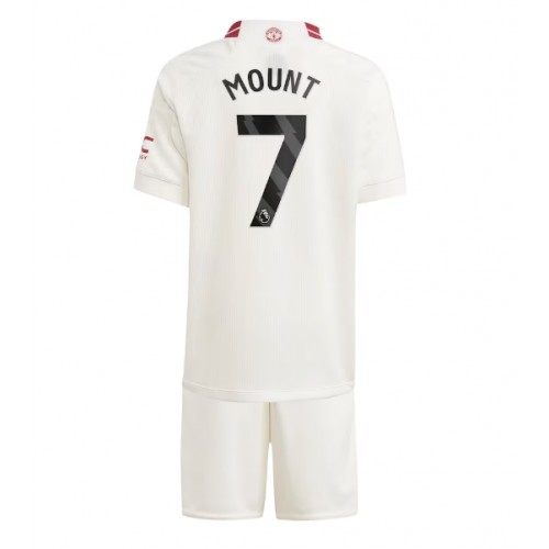 Maillot de foot Manchester United Mason Mount #7 Troisième enfant 2023-24 Manches Courte (+ pantalon court)